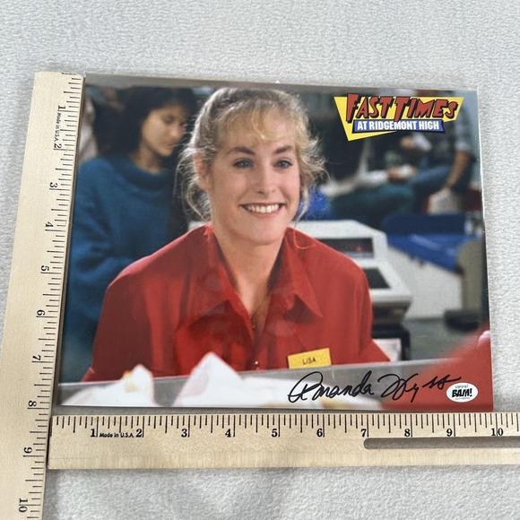 AMANDA WYSS Autographed Signed BAM COA 8x10 Photo Actress Ridgemont High Lisa - Picture 6 of 6